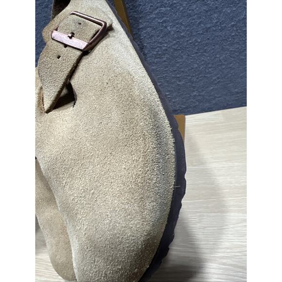 Birkenstock Boston Suede Leather Clogs Mule Slip On Casual Womens Size 39 - Picture 5 of 11